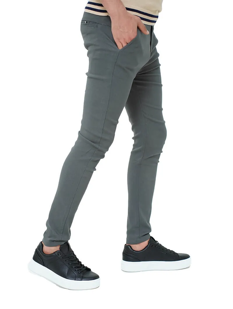 Pantalon slim en coton